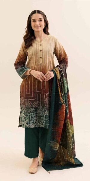 3 Piece Khaddar Suit