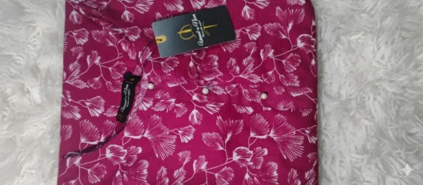 Magenta Colored Khaddar